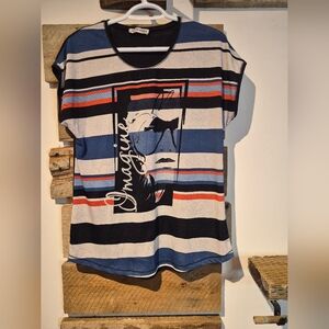 Marie Claire Navy T-Shirt